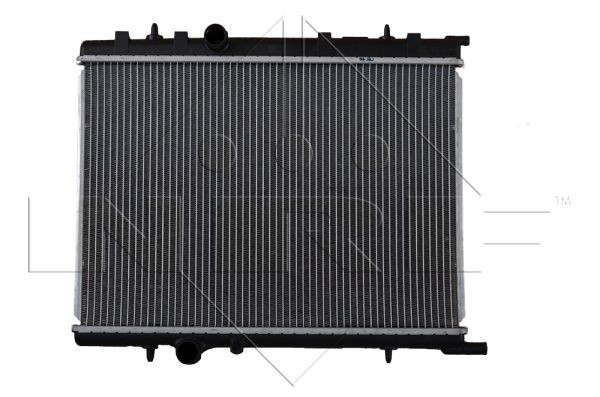 NRF EASY FIT 58304 Engine radiator Aluminium, 551 x 380 x 18 mm, with mounting parts, Brazed cooling fins