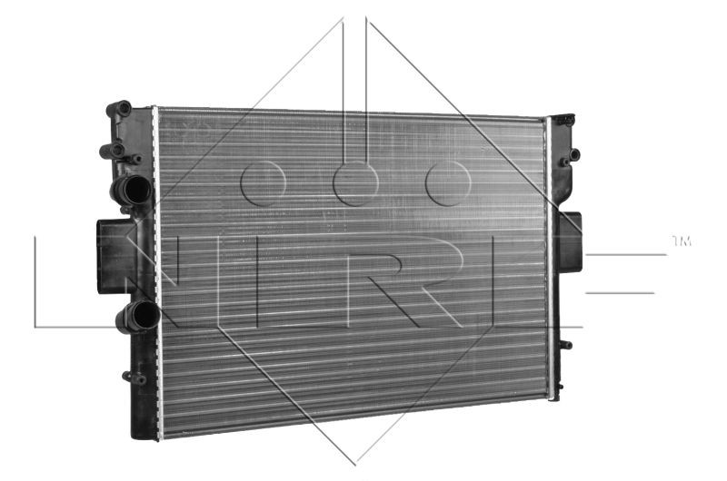 NRF 58361 Engine radiator Aluminium, 650 x 453 x 34 mm, Mechanically jointed cooling fins