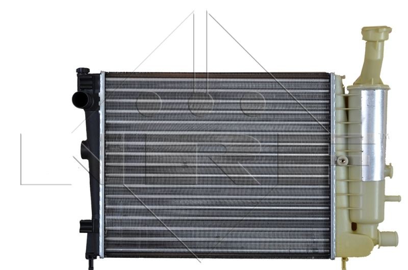 NRF 58736 Engine radiator Aluminium, 390 x 322 x 34 mm, Brazed cooling fins