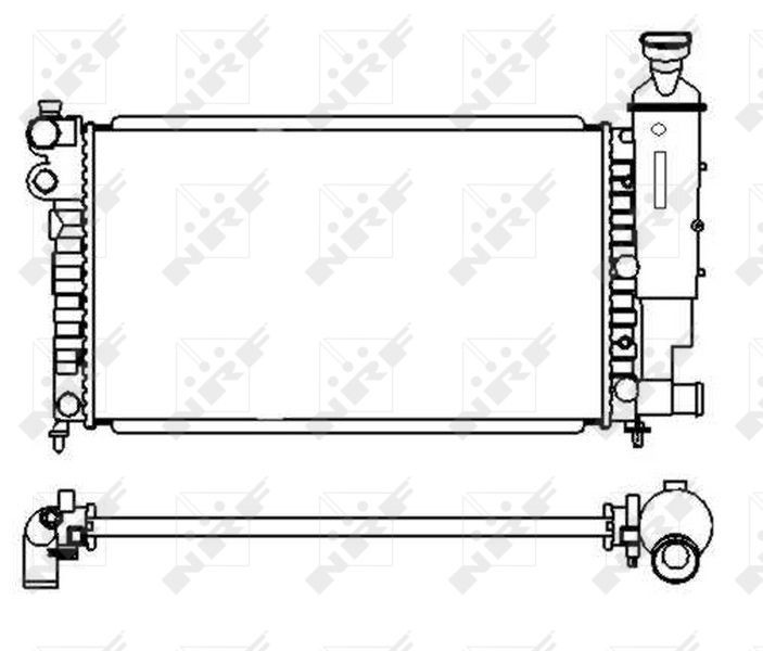 Kúpiť Chladič motora NRF 58920 - PEUGEOT Systém chladenia motora náhradné diely online