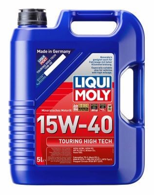 Buy Automobile oil LIQUI MOLY petrol 1096 Touring High Tech 15W-40, 5l, Mineral Oil