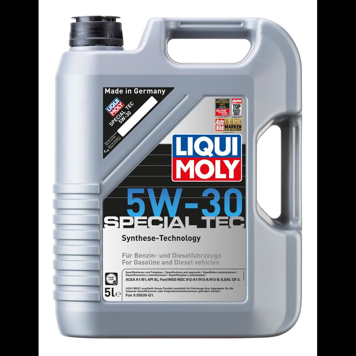 5 Litres | Liqui Moly 5W-30 Special Tec F | Buy online motor oil