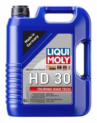 Buy Engine oil LIQUI MOLY petrol 1265 Touring High Tech, HD 30 SAE 30, 5l, Mineral Oil
