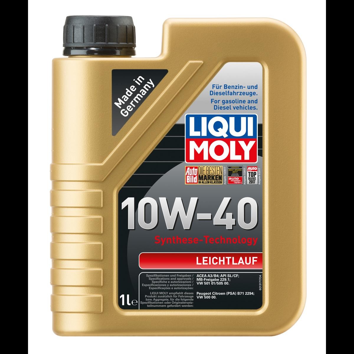 LIQUI MOLY 1317 Auto Öl 10W-40, Inhalt: 1l Chevy in Original Qualität