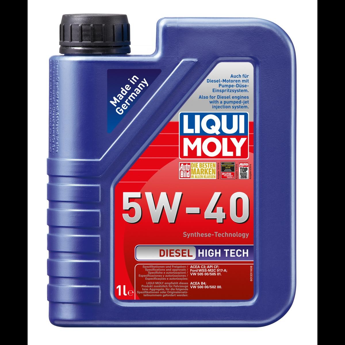 LIQUI MOLY Diesel, High Tech 1331 Engine oil 5W-40, 1l, Part Synthetic Oil
