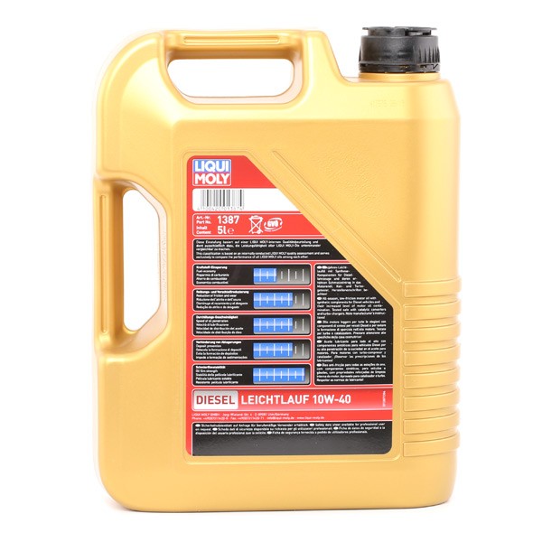 LIQUI MOLY ACEA A3 Oil 10W-40, 5l, Part Synthetic Oil