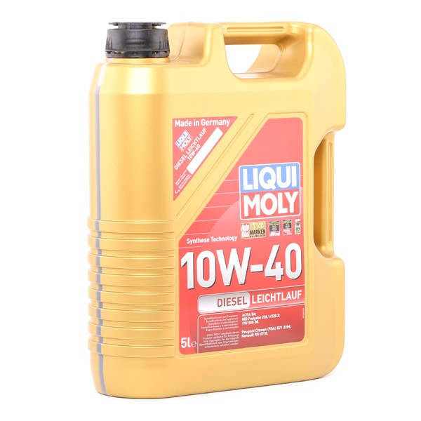 1387 Engine oil ACEA B4 LIQUI MOLY 10W-40, 5l, Part Synthetic Oil