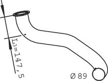 DINEX 22137 Exhaust Pipe 1 401 696
