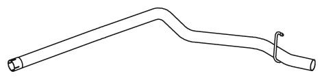 DINEX Length: 1382mm, Rear, 65mm, Euro 4, 65mm Exhaust Pipe 28610 buy