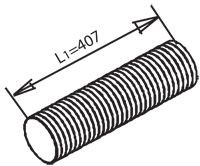DINEX 47602 Corrugated Pipe, exhaust system 81152100049