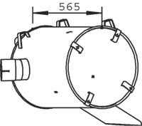 DINEX 50491 Endschalldämpfer für MERCEDES-BENZ ECONIC LKW in Original Qualität