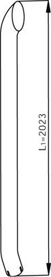 DINEX 53708 Abgasrohr für MERCEDES-BENZ ACTROS LKW in Original Qualität