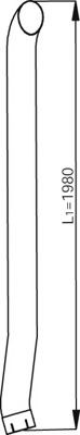 DINEX 54624 Abgasrohr für MERCEDES-BENZ ACTROS LKW in Original Qualität