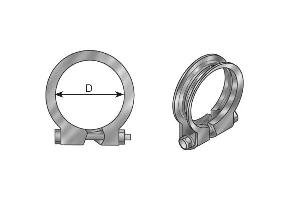 DINEX Ø of: 52mm, Ø up to: 55mm Clamp, exhaust system 99055 buy