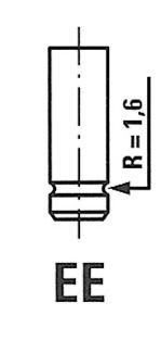 R4168/SCR FRECCIA Intake valves NISSAN 30,5mm, Chromed valve stem