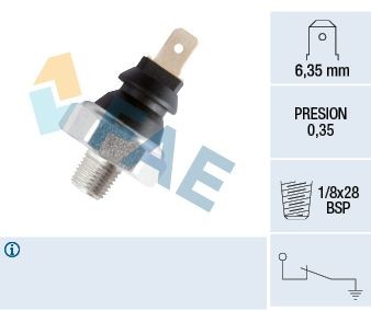 Kia Motor piezas - Interruptor de control de la presión de aceite FAE 11610