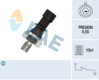 FAE M 10x1, 0,55 bar Bulbo pressione olio 12436 acquisto online