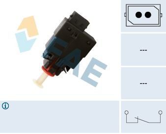 FAE 24460 Brake Light Switch Mechanical, 2-pin connector