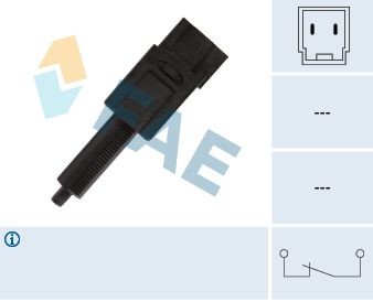 FAE 2-pin connector Number of pins: 2-pin connector Stop light switch 24495 buy