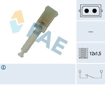 FAE Mechanical, 2-pin connector Number of pins: 2-pin connector Stop light switch 24560 buy