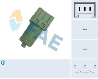 24700 FAE Stop light switch DACIA Mechanical, 3-pin connector