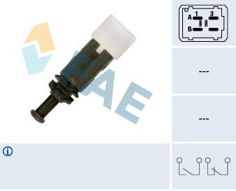 FAE 24895 Brake Light Switch Mechanical, 4-pin connector