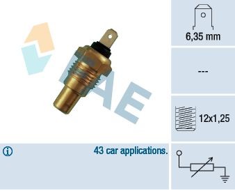 Great value for money - FAE Sensor, coolant temperature 31650