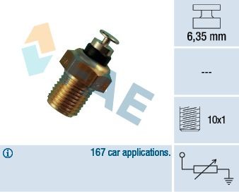 Volvo Motor piezas - Sensor, temperatura del refrigerante FAE 32110