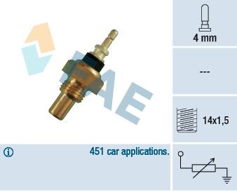 FAE 32220 Sensor, Kühlmitteltemperatur für MERCEDES-BENZ UNIMOG LKW in Original Qualität