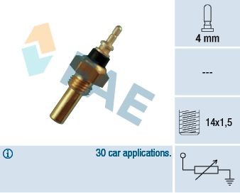Mercedes CLA Coolant temperature sensor 2495239 FAE 32330 online buy