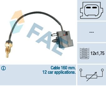 FAE 32426 Sensor, coolant temperature 98FF-6G004-AB