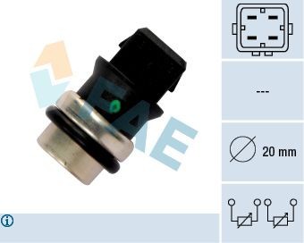 FAE Number of pins: 4-pin connector Coolant Sensor 33650 buy