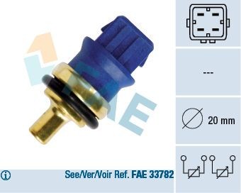 Great value for money - FAE Sensor, coolant temperature 33780