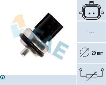 Nissan X-TRAIL Sensor, coolant temperature FAE 33811 cheap