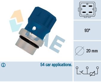 Volkswagen TIGUAN Coolant temperature sensor 2495471 FAE 34330 online buy