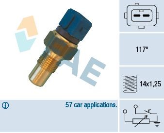Dacia DUSTER Coolant temperature sensor 2495483 FAE 34440 online buy