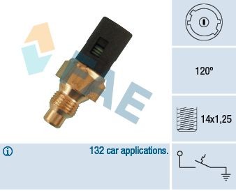 Image of FAE 35250 Temperature Switch, coolant warning lamp
