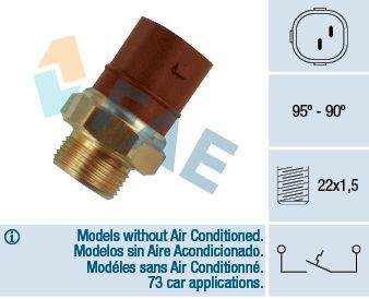 FAE 36270 Temperature Switch, radiator fan 867 959 481