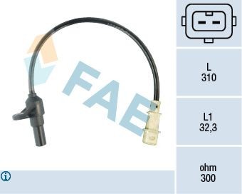 FAE 79084 Crankshaft sensor 2-pin connector