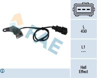 FAE Hall Sensor Number of pins: 3-pin connector Sensor, camshaft position 79109 buy