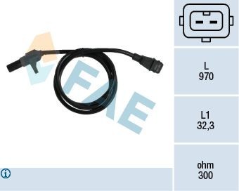 FAE 79122 RPM Sensor, engine management with cable