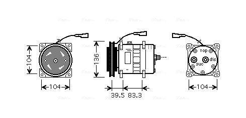 AVA COOLING SYSTEMS IVAK093 Klimakompressor für IVECO EuroTech MP LKW in Original Qualität