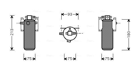 AVA COOLING SYSTEMS ME2168 Kühler, Motorkühlung für MERCEDES-BENZ NG LKW in Original Qualität
