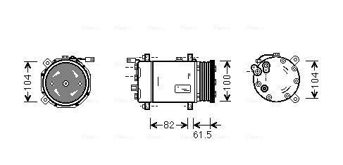 ME2180 AVA COOLING SYSTEMS Kühler, Motorkühlung MERCEDES-BENZ LP
