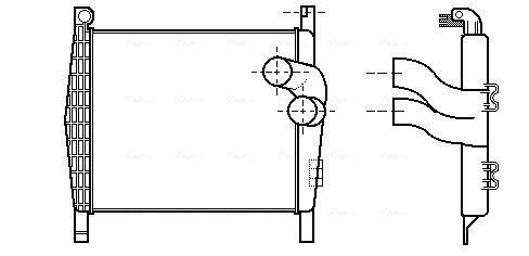 AVA COOLING SYSTEMS ME4181 Ladeluftkühler für MERCEDES-BENZ ATEGO LKW in Original Qualität