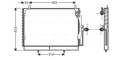 AVA COOLING SYSTEMS ME4225 Ladeluftkühler für MERCEDES-BENZ SK LKW in Original Qualität