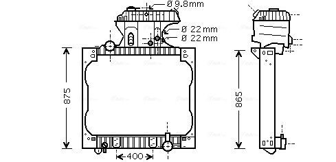 AVA COOLING SYSTEMS MN2015 Kühler, Motorkühlung für MAN TGS LKW in Original Qualität