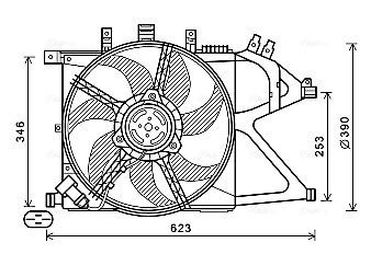 MT2074 AVA COOLING SYSTEMS Kühler, Motorkühlung MITSUBISHI Canter (FE5, FE6) 6.Generation