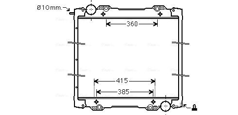 AVA COOLING SYSTEMS RE4048 Ladeluftkühler für RENAULT TRUCKS Kerax LKW in Original Qualität