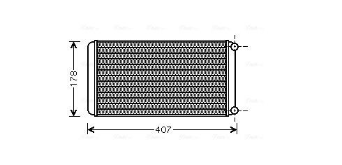 AVA COOLING SYSTEMS Kachelradiateur, interieurverwarming RE6016 voor MERCEDES-BENZ: koop online
